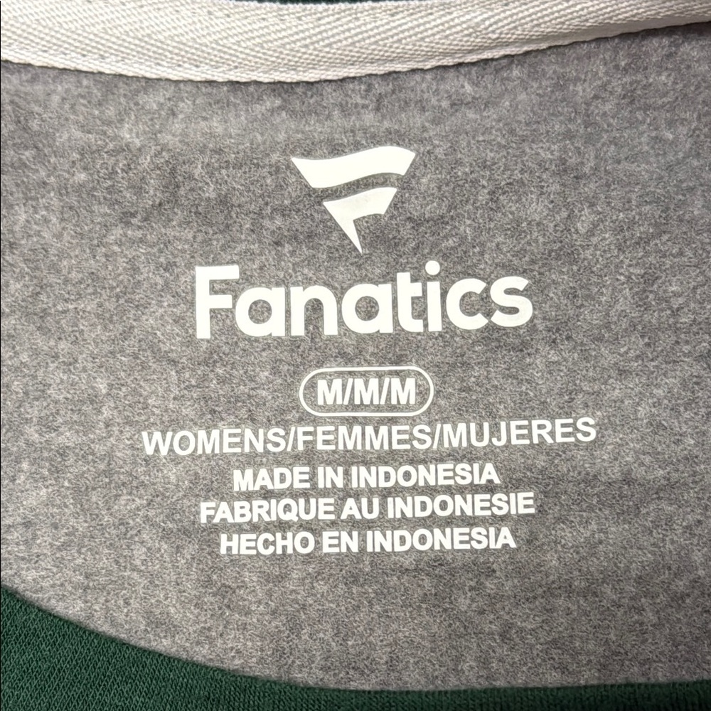 FANATICS Miami Gray and Green Long Sleeve Lightweight Sweatshirt Size Medium - Picture 8 of 9